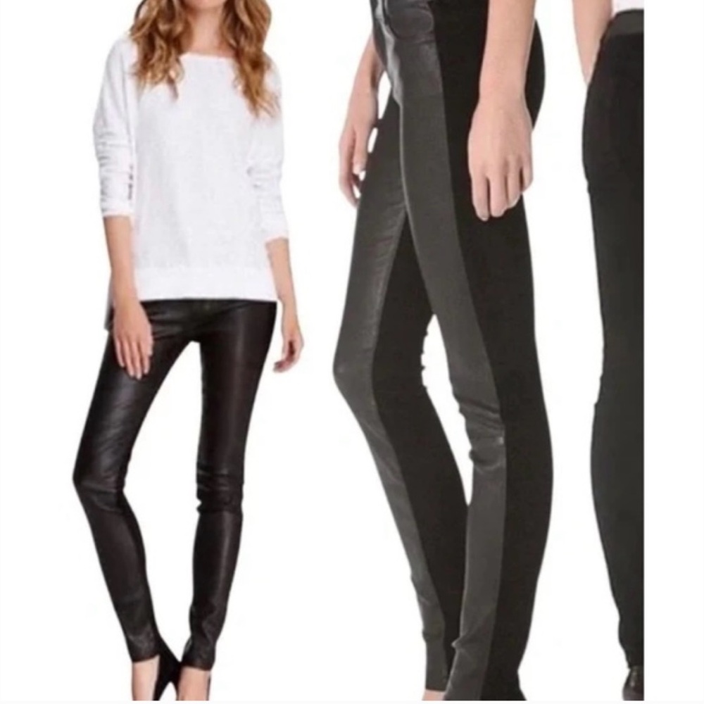 Vince Leather Suede Leggings